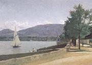 Jean Baptiste Camille  Corot Le quai des Paquis (mk11) oil on canvas